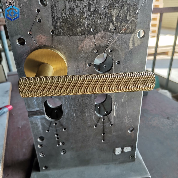 New Design Stainless Steel Gold Knurled Door Handles