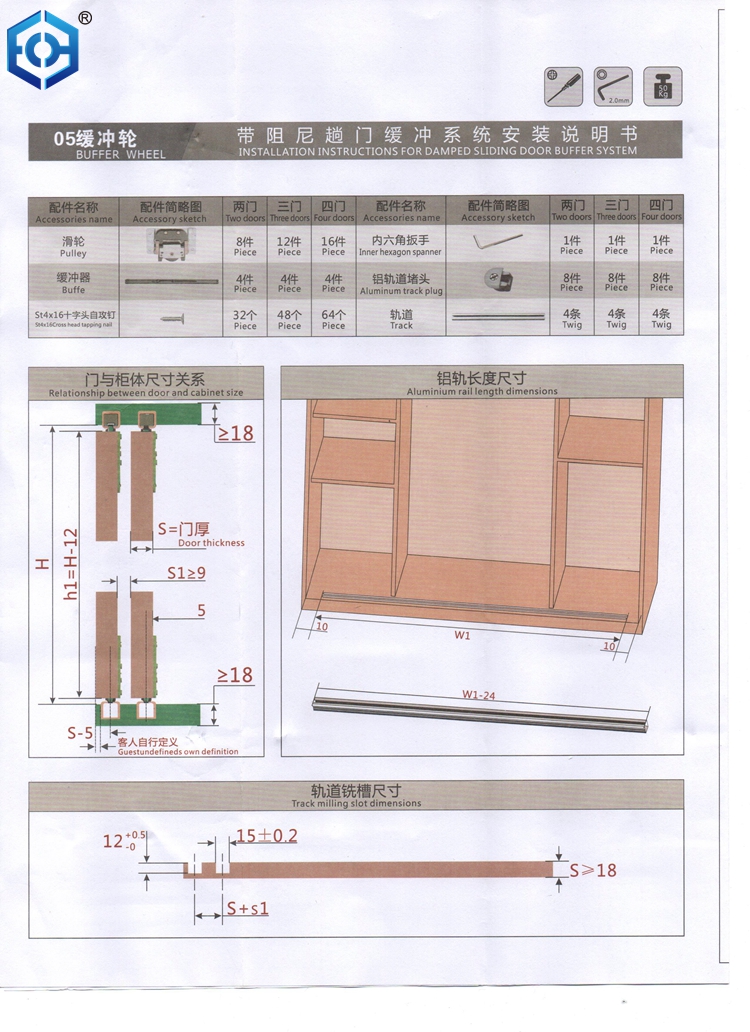 SDR-007 (1) sliding wardrobe door wheels
