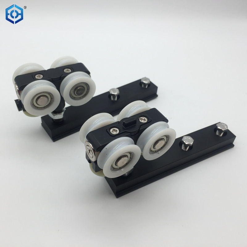 Aluminum Frame Bifold Glass Door Hardware without Lower Track
