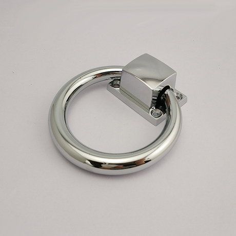 Zinc Alloy Chrome Polished Door Ring Handle - Buy glass door lock with ...