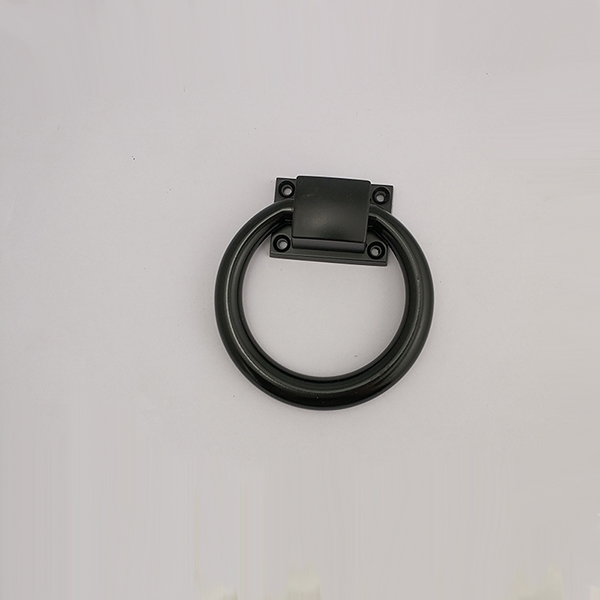Zinc Alloy Matt Black Door Ring Handle
