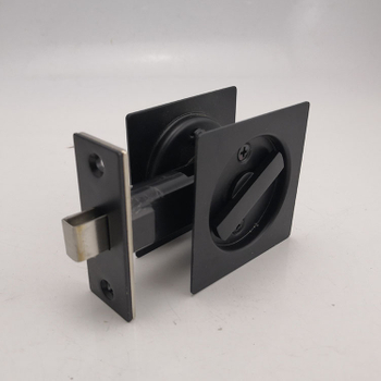 black Stainless Steel 304 square Sliding Door Lock