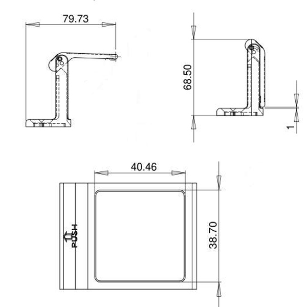 zinc alloy door latch extender 