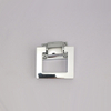 Silver Zinc Alloy Square Chrome Polished Ring Pull Handle for Chairs Cabinets Doors