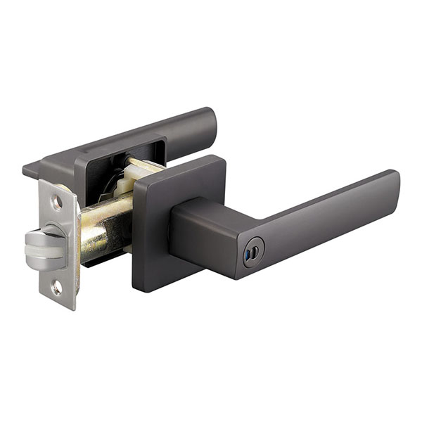 European Handlock Three-pole Hand-lock Access Bathroom Door with Nickel Color Grip