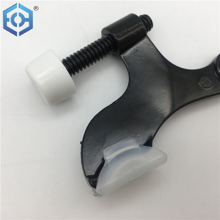 Black Zinc Alloy Metal Deluxe Polish Chrome Hinge Pin Door Stop with