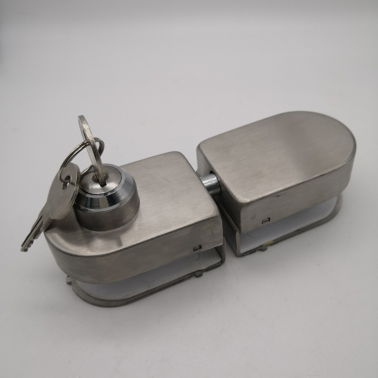 single side glass door lock