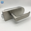 Stainless Steel Frameless Glass Lock with Fixed Handle for Glass Door