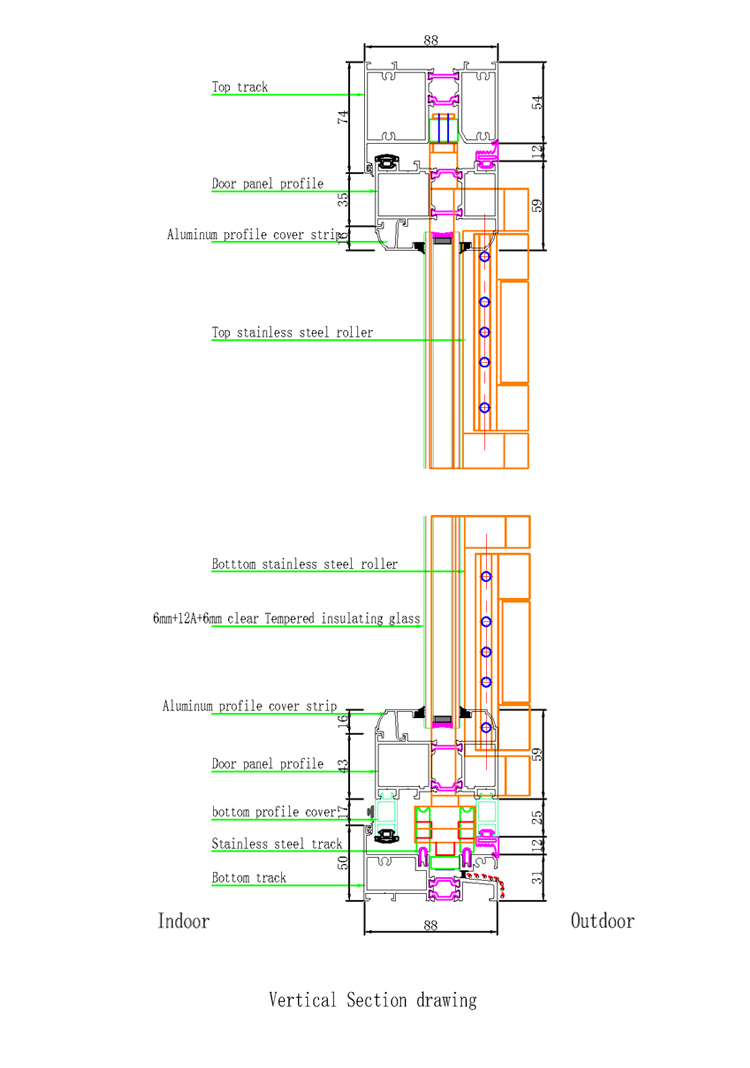 accordion glass sliding doors