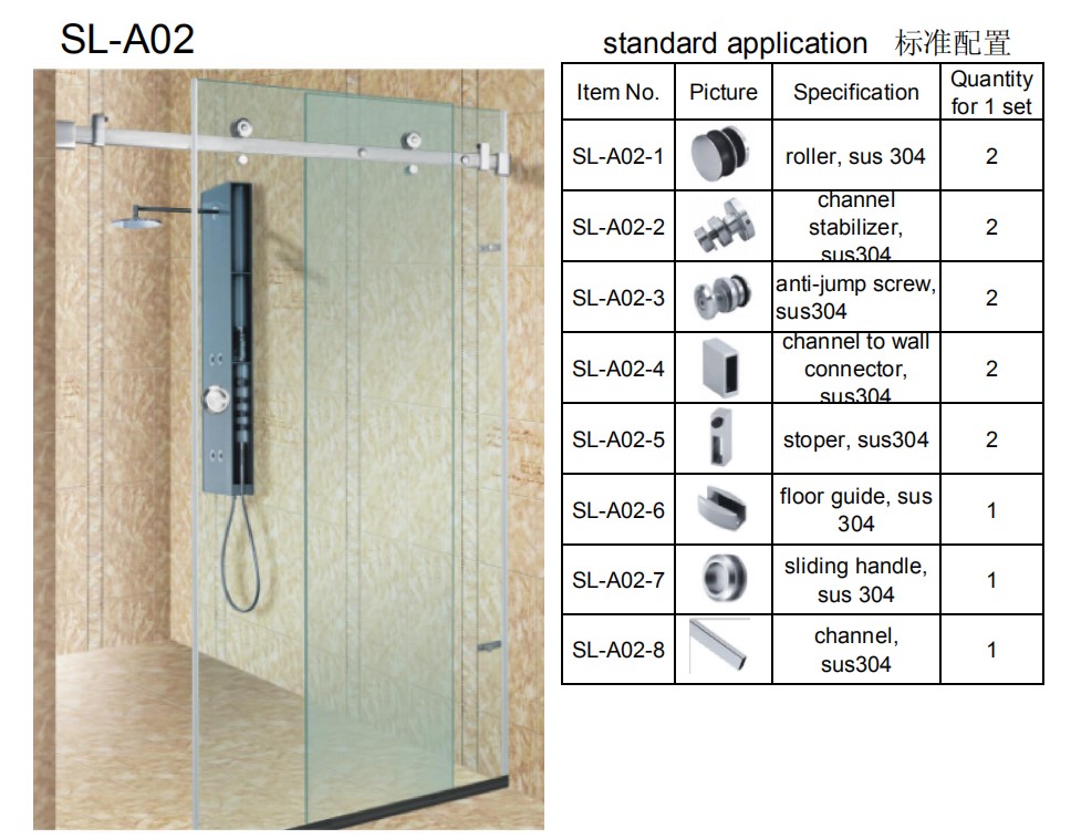installing sliding shower doors
