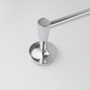 Round Base 304 Stainless Steel Brushed Satin Towel Shelf with Bar Easy Installation Towel Rack
