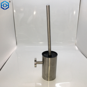 Wall Mounted Round Polished Chrome Toilet Brush Holder