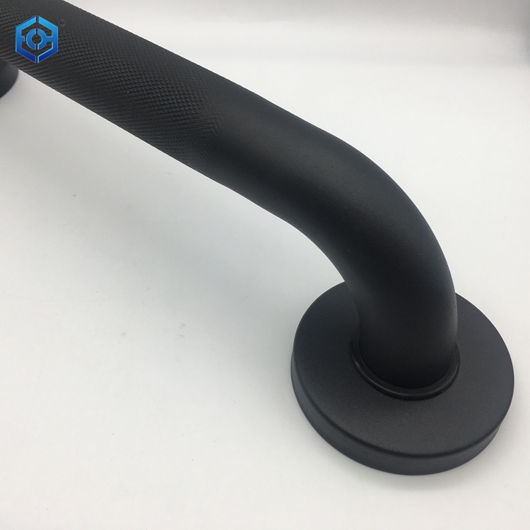 matte black grab bars