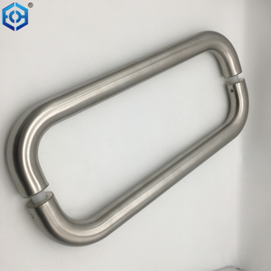 SUS304 Stainless Steel Polished Chrome Shower Glass Door Handle for Bathroom 