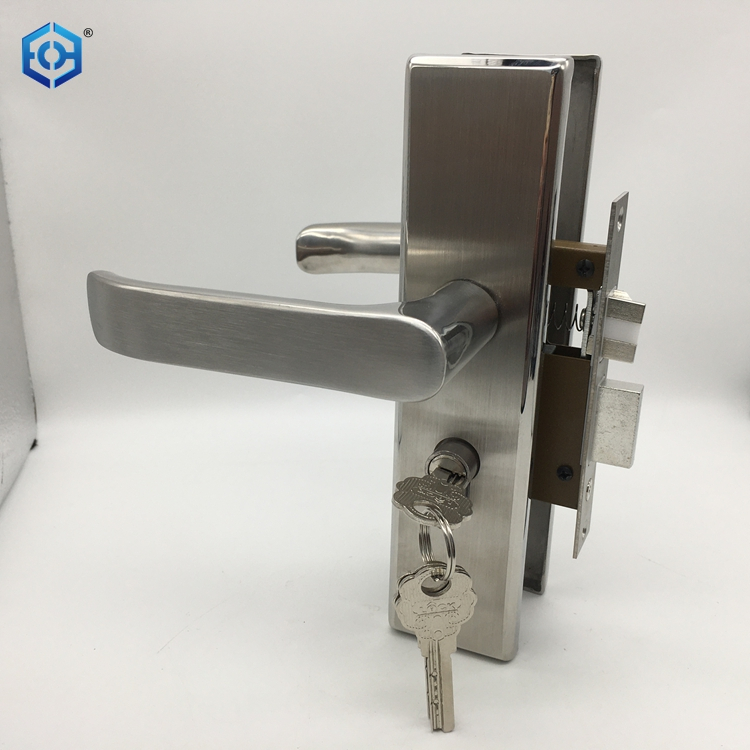 Stainless Steel Mortise Front Door Lock, For Security