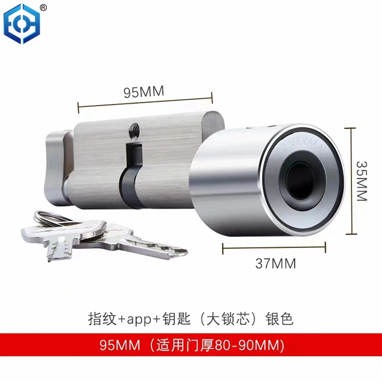 Smart Cylinder Lock European Style Electronic Door Lock App Digital