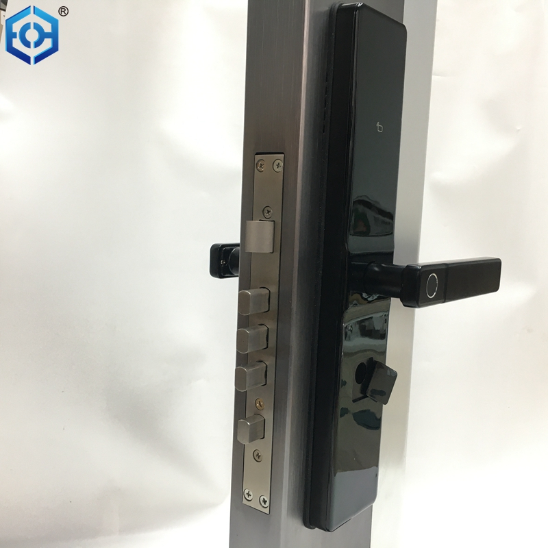 Black Smart Electronic Home Security Biometric Digital Door Lock