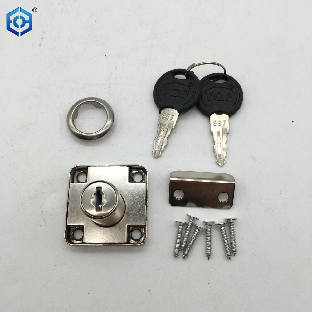Durable Solid Steel Drawer Lock for Cabinet Drawer And Furniture Cabinet Lock