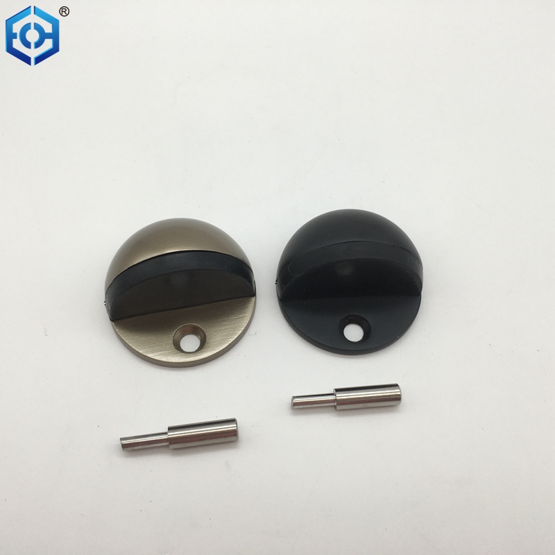 Champagne Nickel Stainless Steel Half Moon Door Stop Buy dunelm door