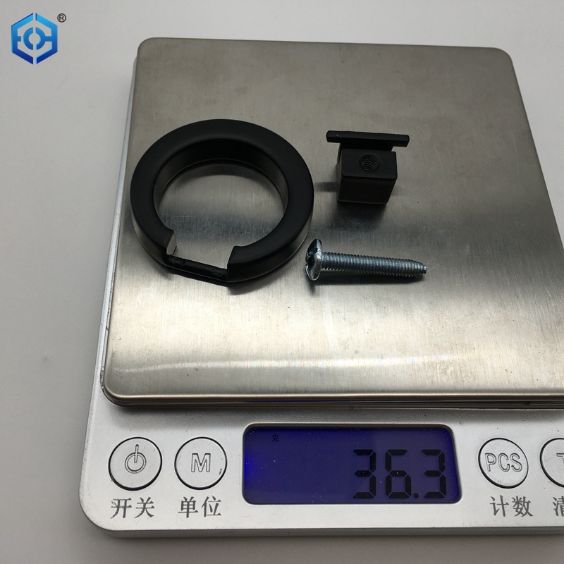 black ring cabinet pull