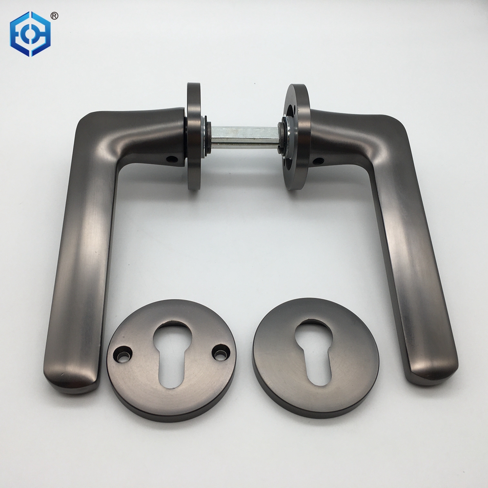 Black Easy To Install Aluminum Door Handles And Locks
