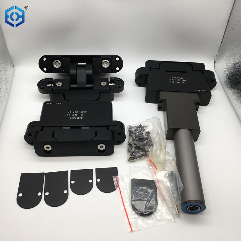Black 3D Adjustable Self Closing Hydraulic Concealed Hinges With Device And without Device