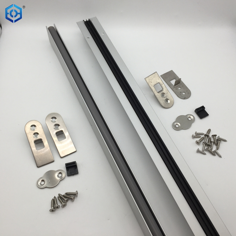 Surface Mounted Aluminum 36" Long Automatic Door Bottom Seal Under Door Seal with Double Neoprene Seal 