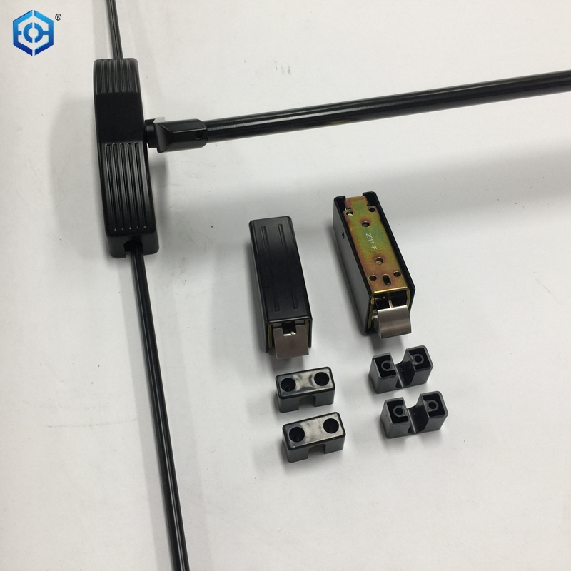 CE Certificate Fire Rated Metal Door with Panic Bar Mortise Lock Emergency Exit Device