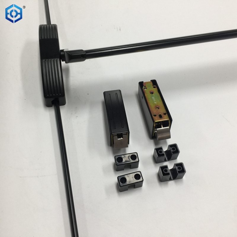 CE Certificate Fire Rated Metal Door with Panic Bar Mortise Lock Emergency Exit Device