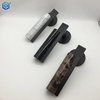 Black Stainless Steel Marble Door Lever Handle with Round Rose
