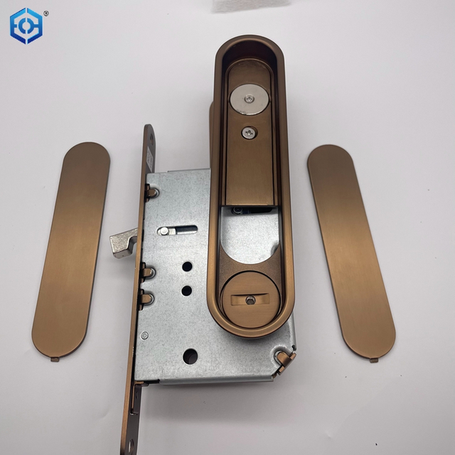 Zinc Alloy Invisible Recessed Handle Pocket Sliding Door Lock
