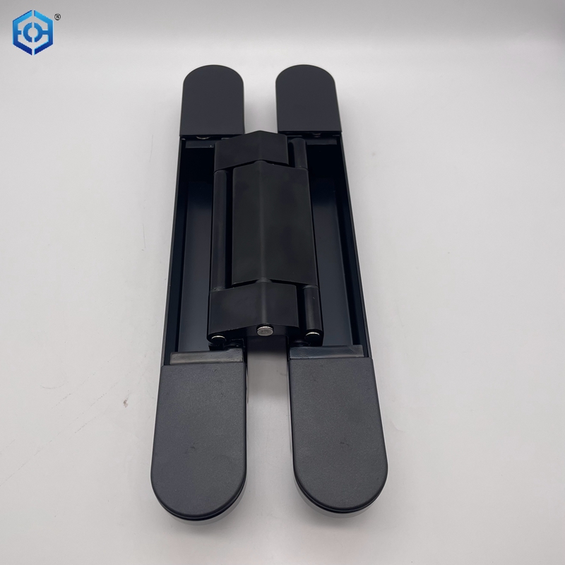 120KG Black Zinc Alloy Heavy Duty 3D Adjustable Concealed Hinge