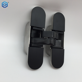 Modern Soft Close 40mm Thickness Silver Stainless Steel 2D Adjustable 180 Degree Hidden Door Hinges 