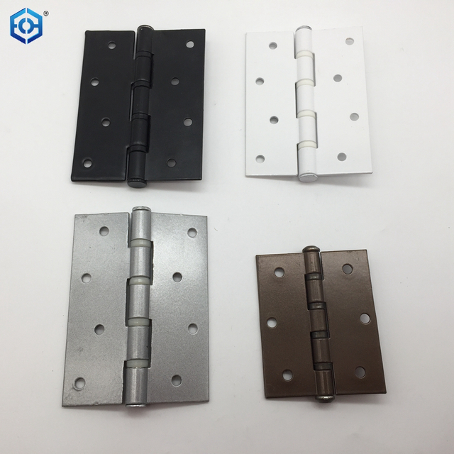 4 Inch Square Door Hinges Brushed Nickel With Square Corner Interior Door
