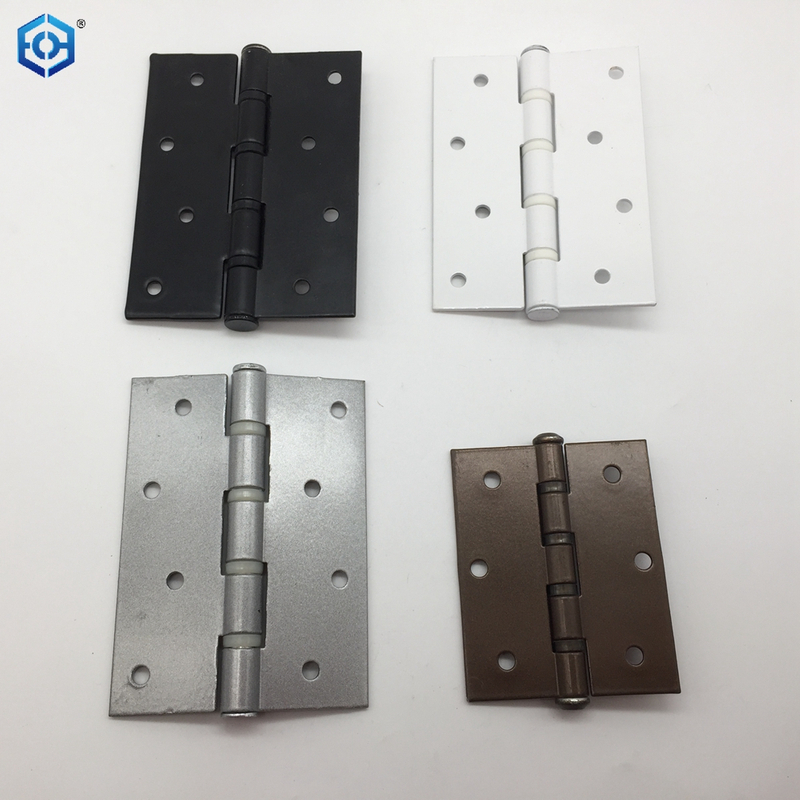 4 Inch Square Door Hinges Brushed Nickel With Square Corner Interior Door