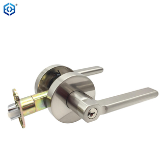  Basics Contemporary Door Lever with Lock Privacy Matte Black