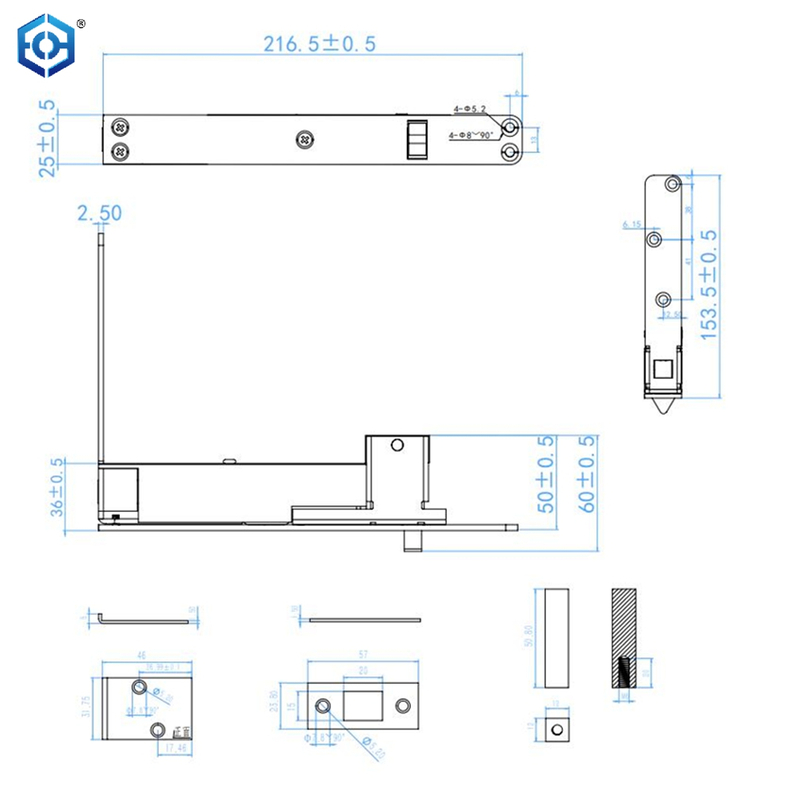 Stainless Steel SS304 Automatic Heavy Duty Flush Bolts for Wooden Door