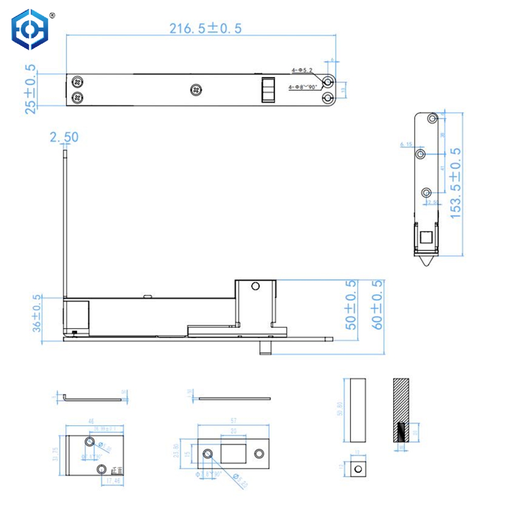 Stainless Steel SS304 Automatic Heavy Duty Flush Bolts for Wooden Door