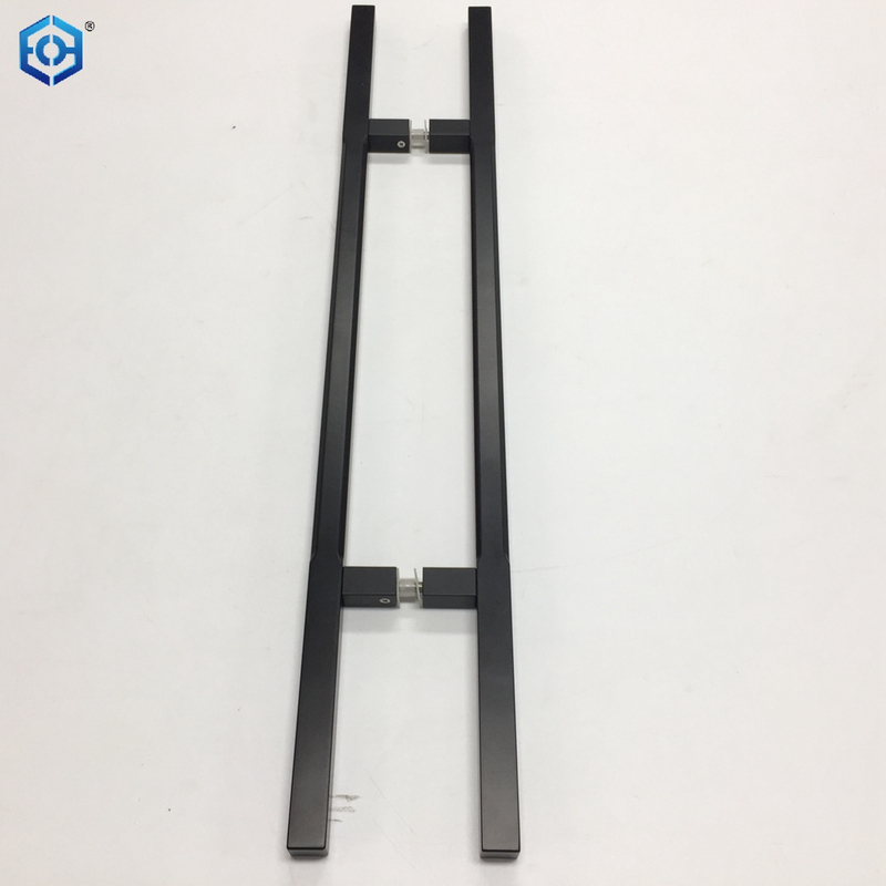 Factory Manufacturer Wholesale Commercial Square Black Aluminum Glass Door Pull Handles