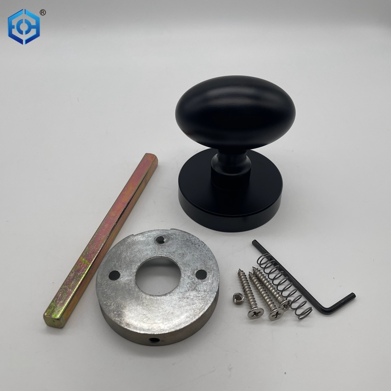 Passage Interior Door Knob Single Or Double Side Zinc Alloy Keyless Round Doorknob Lock