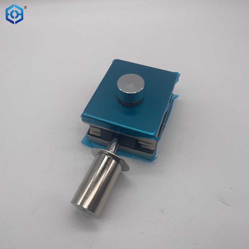 Frameless Tempered Glass Door Bolt Latch Bottom Door Lock Bolt for Frameless Folding Glass Door