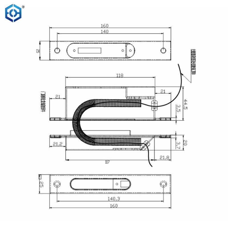 Electric Wires Cord Protector Door Loop For Mortise Mounting Material Stainless Steel 304
