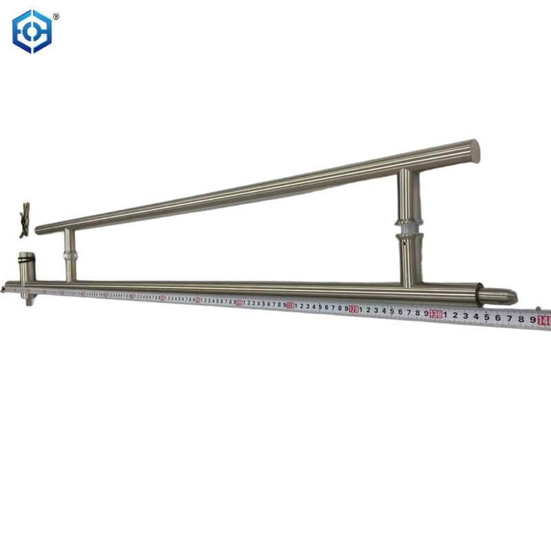 Brushed Stainless Steel 52-7/8" Designer Locking Ladder Pull Handle 