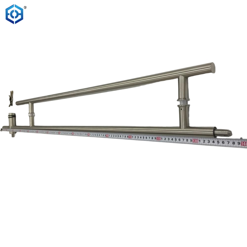 Brushed Stainless Steel 52-7/8" Designer Locking Ladder Pull Handle 