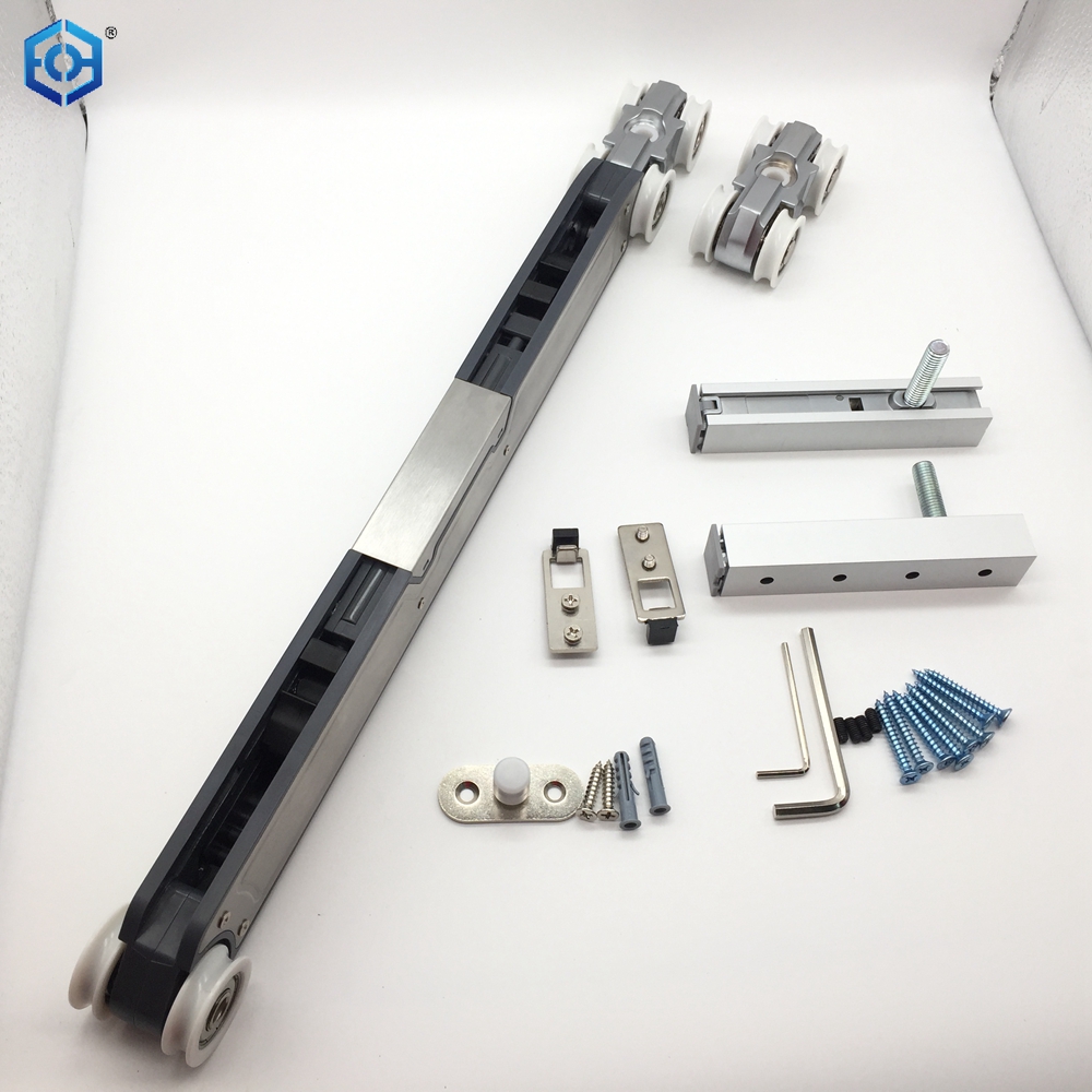 Soft Closing Heavy Duty Premium Sliding Door Roller Kit for 100-150kg Wooden Door