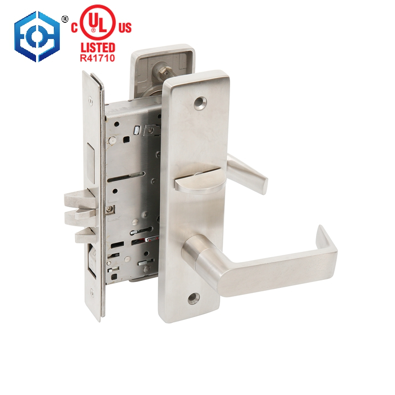 Stainless Steel Solid Handle American Style UL Approval Heavy Duty Mortise Door Lock