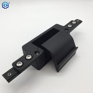 Black 105 Degree Adjustable Alloy Concealed Door Hinge for Aluminum Frame Door