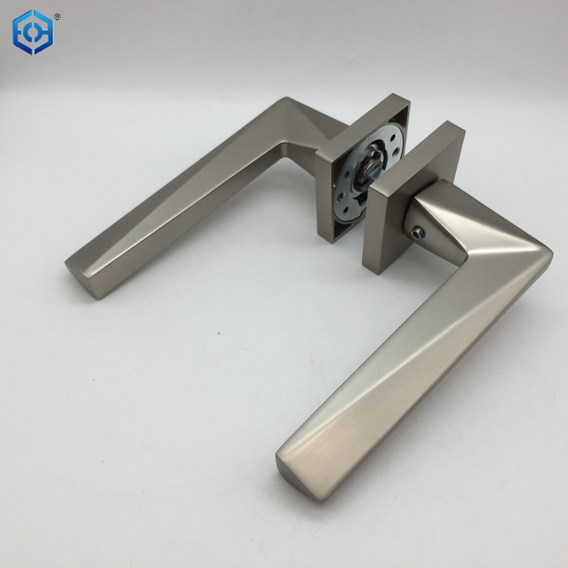 Satin Nickel Geometric Interlacing Zinc Alloy Door Handle