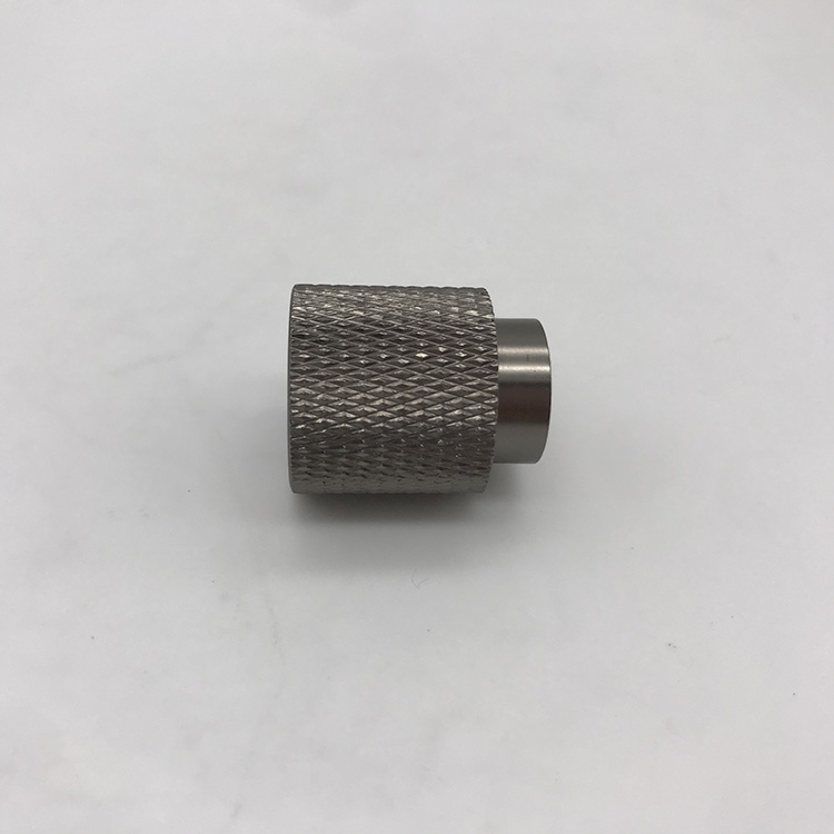 knurled black knob