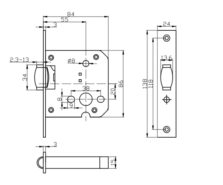 mortise lock cylinder